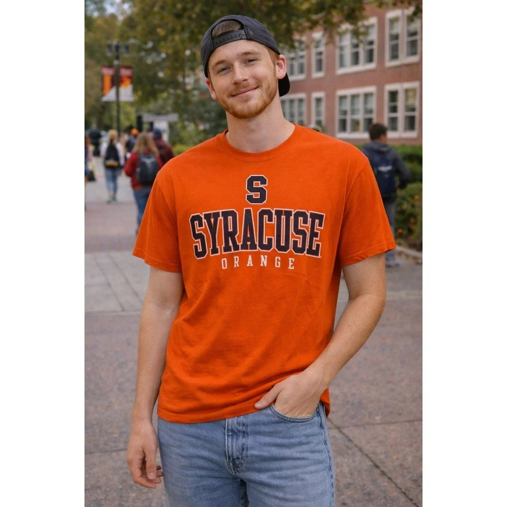 Russell Athletic Syracuse University Orange Mens‎ T-Shirt Fan Gear Small